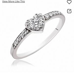Diamond Heart Promise Ring